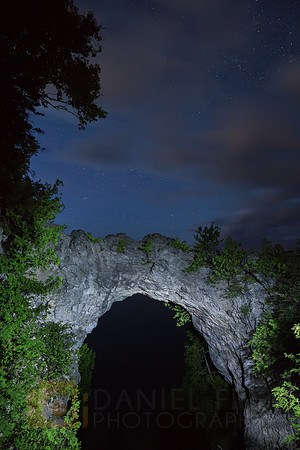 Arched Rock at Night