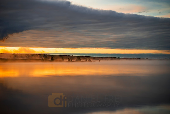 Foggy Sunrise on Torch Lake